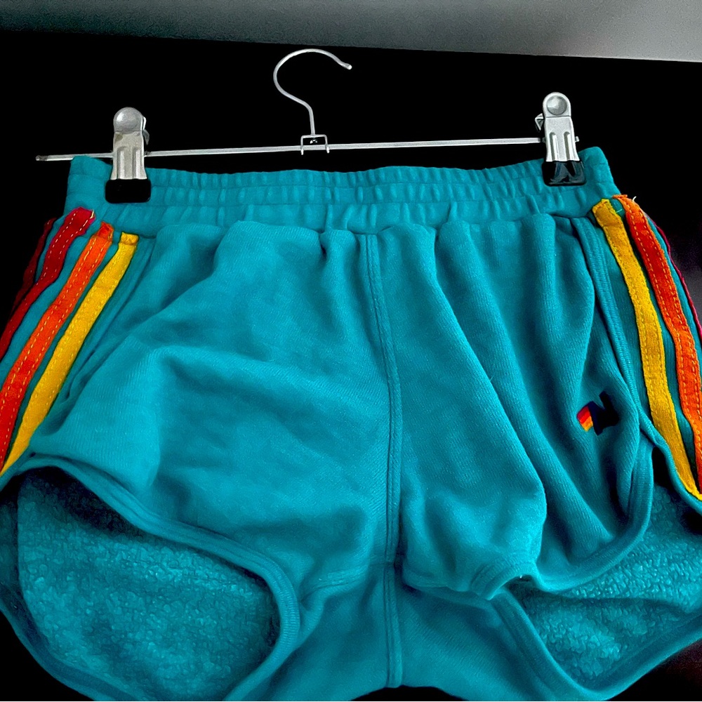 Aviator Nation 4 Stripe Jogger Shorts XS